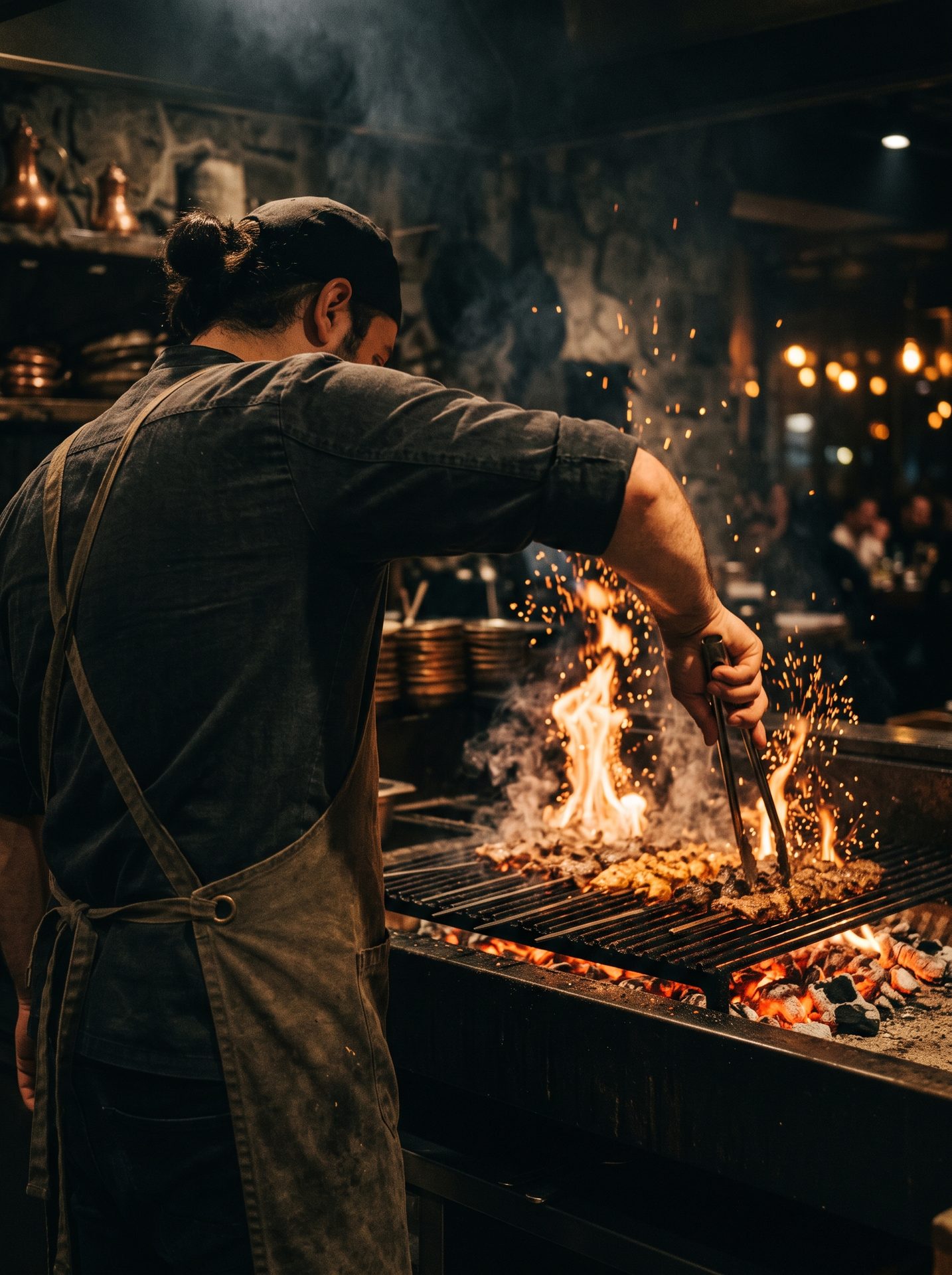 Our chef at the embers